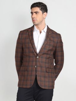 Arrow - Tartan Check Knit Blazer