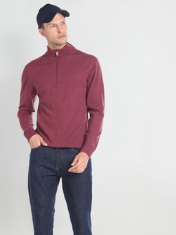 Arrow - High Neck Merino Wool Sweater