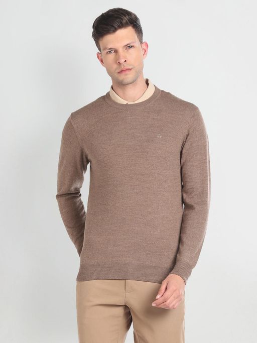 Arrow Crew Neck Merino Cashmere Sweater