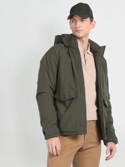 Arrow Sports - Detachable Hood Bomber Jacket