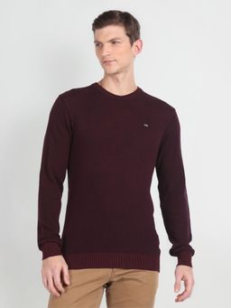 Arrow Sports - Crew Neck Solid Sweater