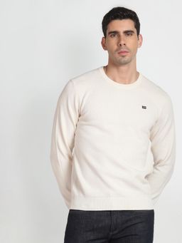 Arrow Sports - Crew Neck Pattern Knit Sweater