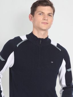 Arrow Sports - High Neck Colour Block Sweater