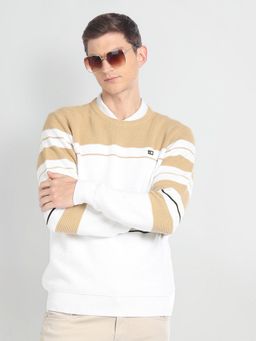 Arrow Sports - Horizontal Stripe Textured Sweater