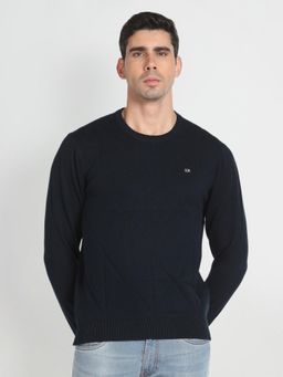 Arrow Sports - Crew Neck Geometric Pattern Sweater