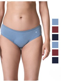 BLOSSOM - Womens Cotton Period Panty - Multi-Color (Pack of 6)