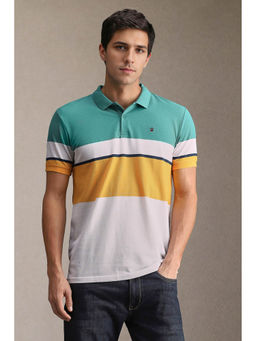 Louis Philippe - Men Multi Print Collar Neck Polo T-shirt