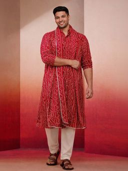 Vastramay - Men Rayon Falsa Bandhani Foil Printed Dupatta