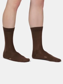 Jockey - 7192 Men Mercerized Cotton Elastane Crew Length Socks - Black (Pack of 2)