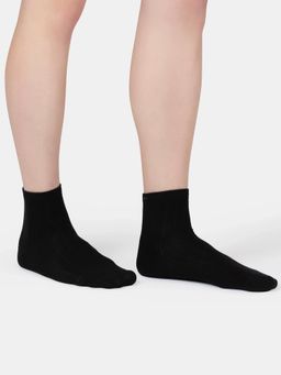 Jockey - 7398 Men Bamboo Fiber 4 Way Stretch Ankle Length Socks - Black