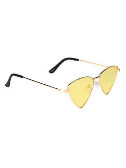 Spiky - Stylish Gold Frame Yellow Lense Other Sunglasses