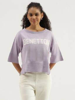 United Colors of Benetton - Crew Neck Printed Top