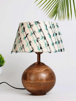 Fabindia - Wood Metal Amala Table Lamp Without Shade