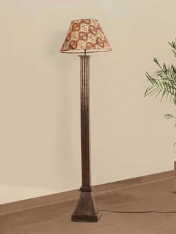 Fabindia - Mango Wood Floor Lamp Without Shade
