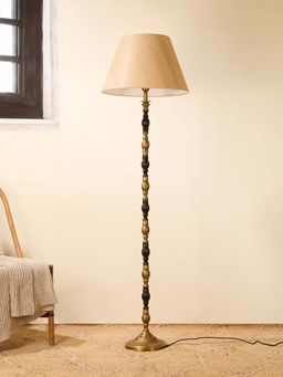 Fabindia - Multi Metal Aabha Painted Floor Lamp With Shade