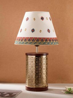 Fabindia - Multi Metal Bedside Table Lamp