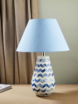 Fabindia - Blue Coromandel Bedside Table Lamp