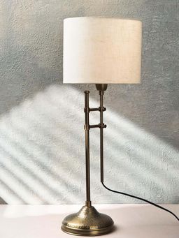 Fabindia - Saaj Metal Bedside Table Lamp Without Shade