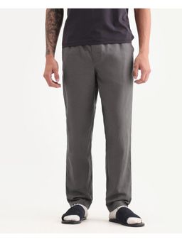 Rare Rabbit - Grey Regular Fit Checks Pajama