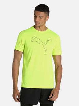 Puma - Performance Cat Men Yellow T-shirt