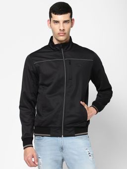 Wrangler - Men Solid Black Jacket (Regular)