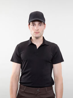 PANGOLIN - Black Lifestyle Polo T-Shirt