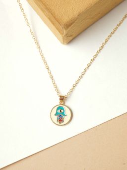 VIRAASI - Hand Evil Eye Chain Necklace