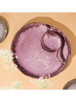 Amalfiee Ceramics - Exclusive Sarvottam Round Chip And Dip Platter