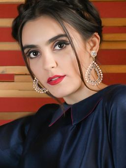 Odette - Women White Metal Earrings