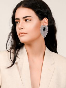 Odette - Women Black Metal Earring