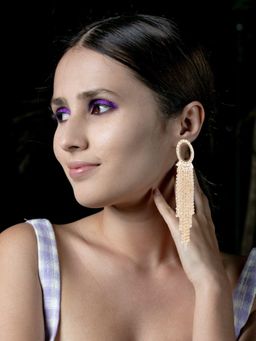 Odette - Women Golden Metal Earrings