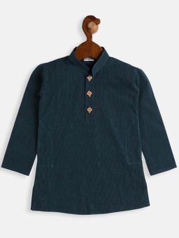 Vastramay - Infant Boys Blue Pure Cotton Kurta