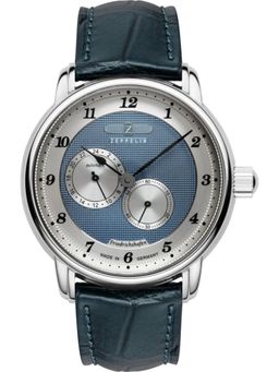 Zeppelin - Men Automatic 24-Hour Display and Leather Strap Watch - 85683 (M)