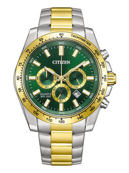 Citizen - Green Dial 4.64 cm Quartz Chronograph Men Watch- AN8234-58X (L)