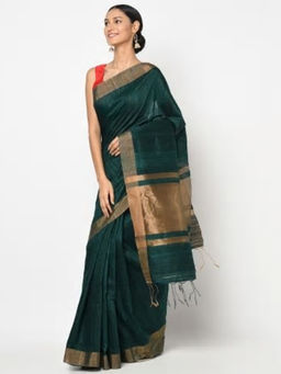 Fabindia - Silk Matka Zari Checks Sari