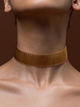 Ethnic Andaz - Golden Spiral Meadow Choker