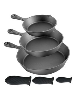UMAI - Black Fr-Ypzs3 Fry Pan (Pack of 3)