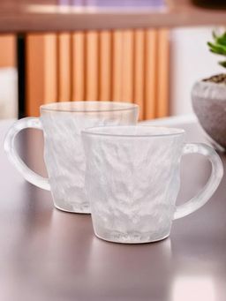 Kuber Industries - UMAI San016-Tra Transparent Glass Cups - 280 ml (Pack of 2)