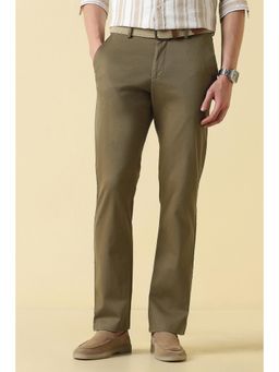 Allen Solly - Men Khaki Textured Casual Trousers