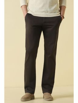Allen Solly - Men Brown Solid Casual Trousers