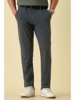 Allen Solly - Men Grey Solid Casual Trousers
