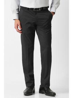 Van Heusen - Men Black Check Trousers