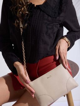 Inc.5 - Women's White Solid Sling Bag