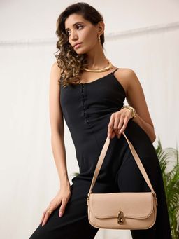Inc.5 - Women's Beige Solid Sling Bag
