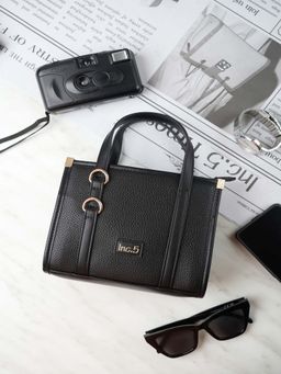 Inc.5 - Women's Black Solid Sling Bag