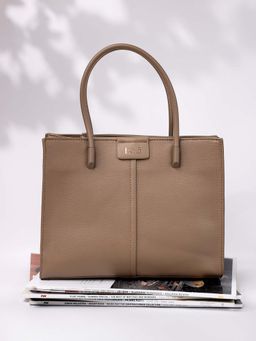 Inc.5 - Women's Khaki Solid Handbag