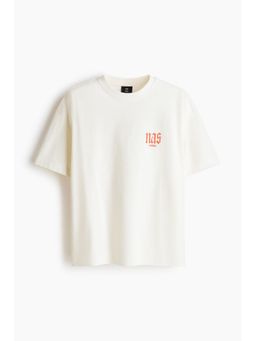 H&M - Men White Oversized Fit T-shirt