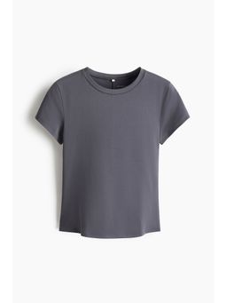 H&M - Women Grey Sports T-Shirt with DryMove
