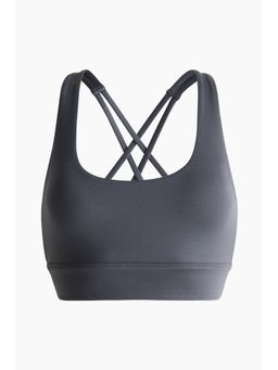H&M - Women Grey Medium Support Sports bra with SoftMove