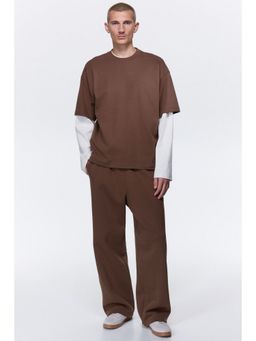 H&M - Men Beige Loose Fit Sweatpants